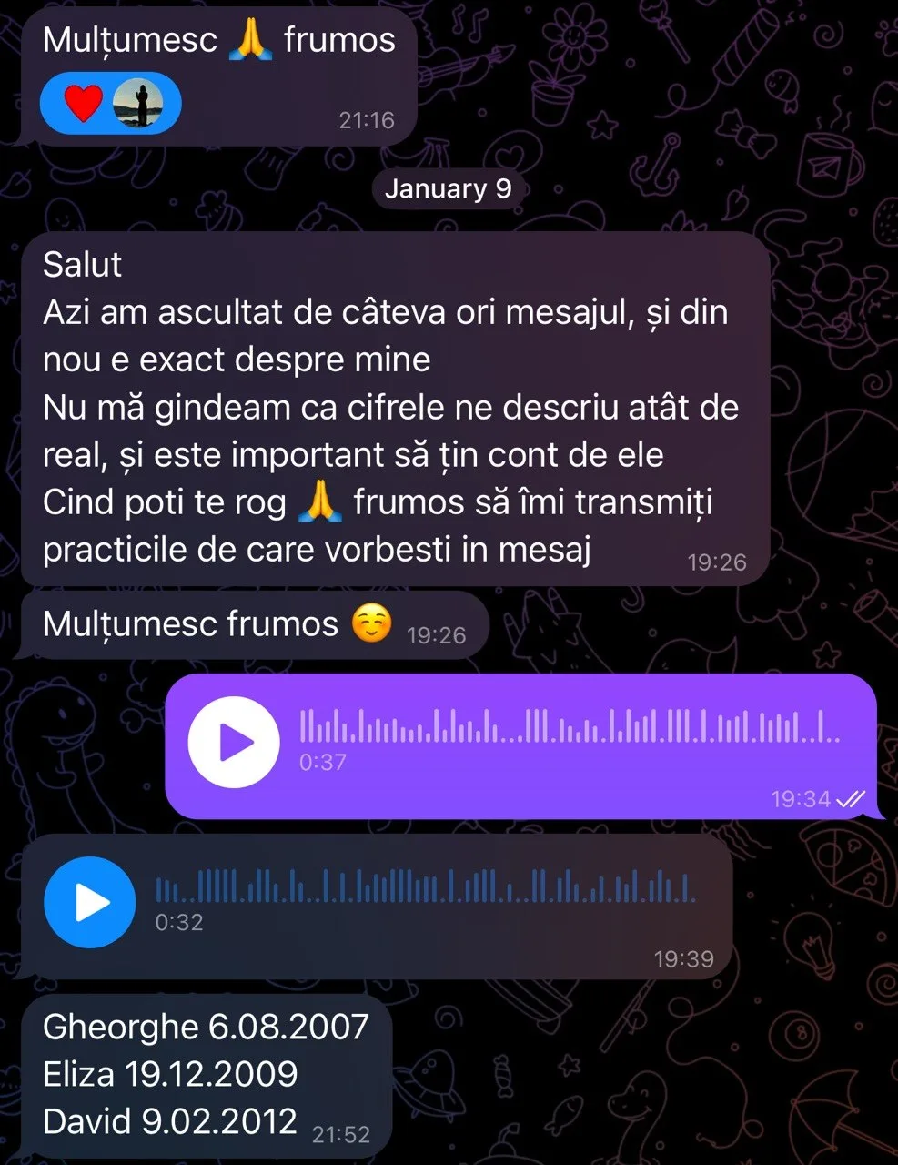 Captura recenziei reale KARMANUMBERS 18